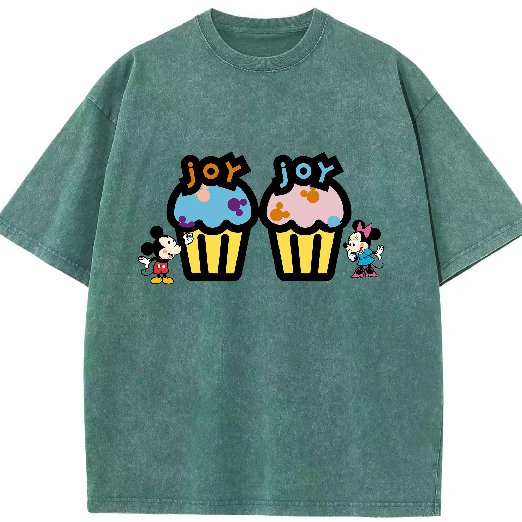 （画像用） ミッキーマウス Mickey Mouse 綿100% ヴィンテージ風 半袖Tシャツ（フロントプリント）